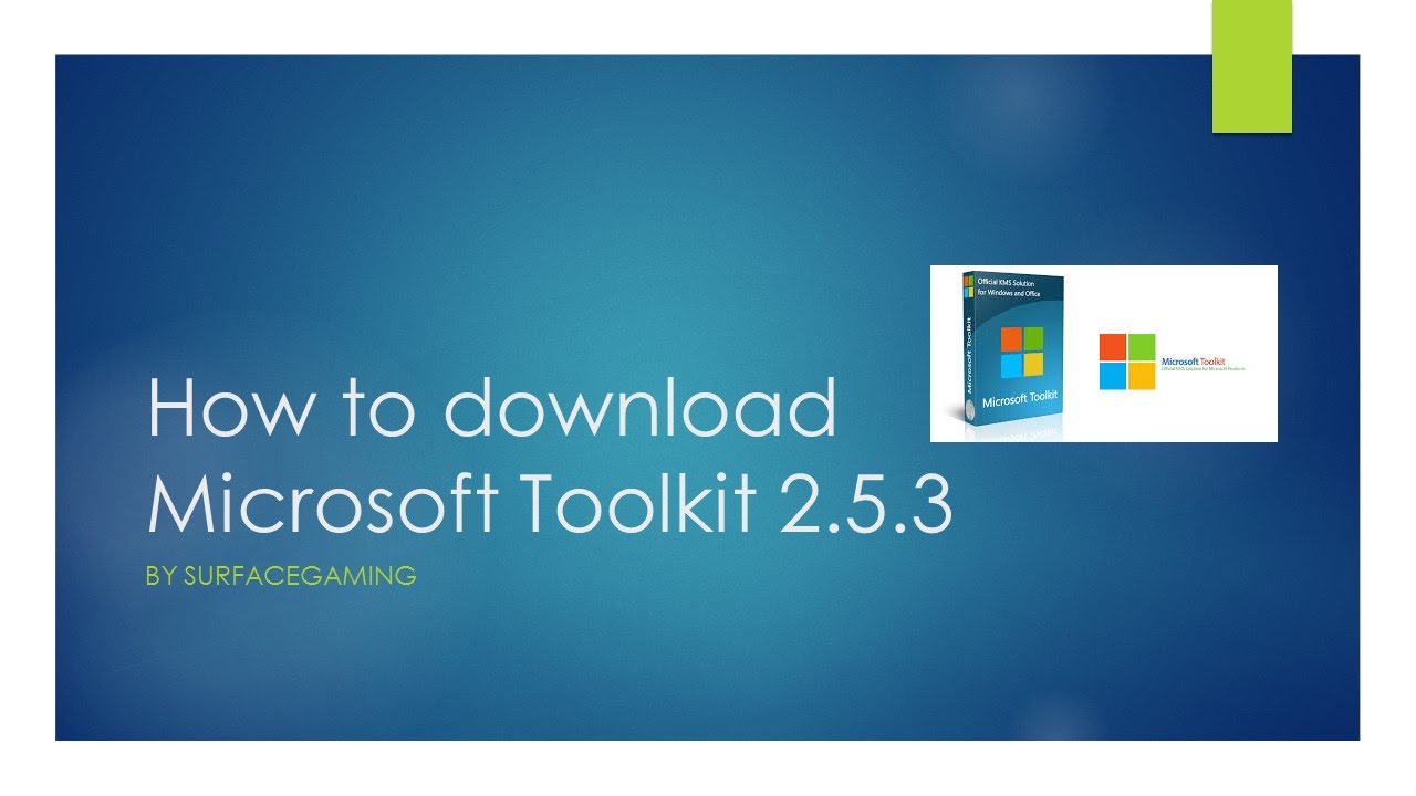 download windows toolkit 2.5.3